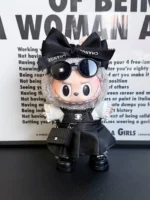 labubu-clothes-chanel-leather-dress-outfit-set