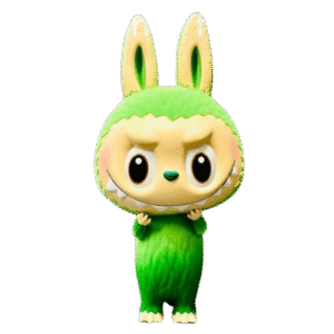 zimomo-fuzzy-moss-green-figurine-labubu-the-monster